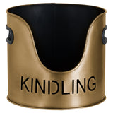 bronze finish logs and kindling buckets matchstick holder