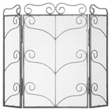 Lena Heavy Large Antique Silver Fire Screen