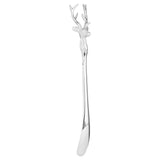 Odette Silver Nickel Stag Head Detail Shoe Horn