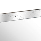 astor distressed large mirrored tray with wooden detailing