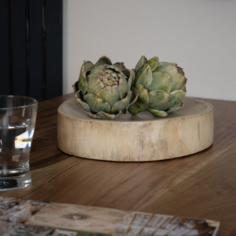hand crafted mango wood trinket dish