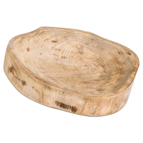 hand crafted mango wood trinket dish