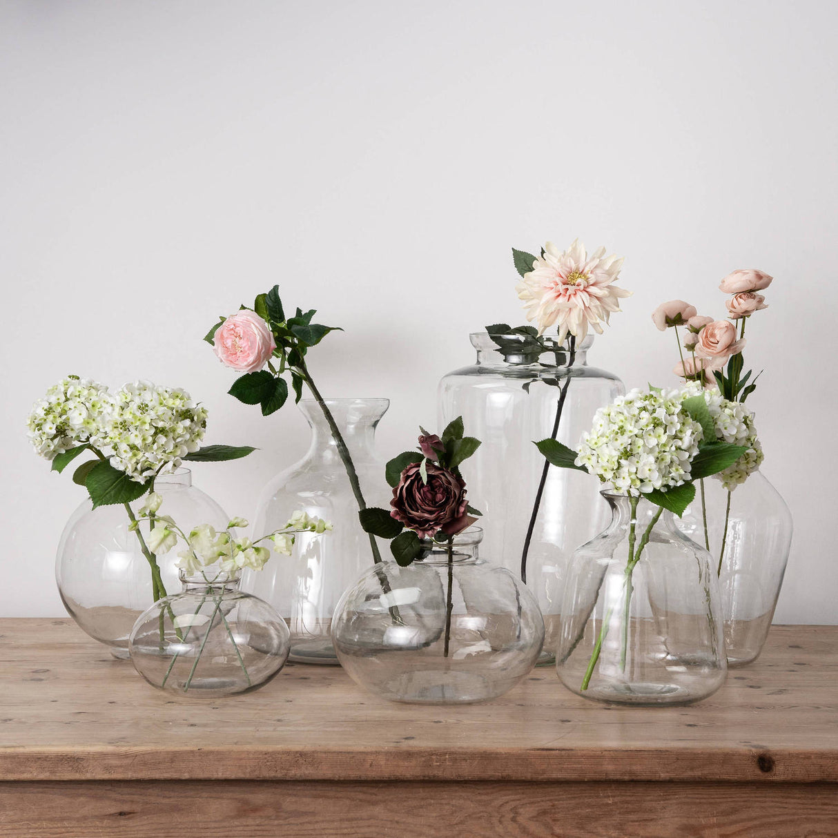 large hydria glass vase