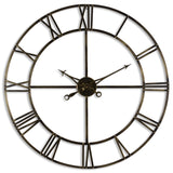 large antique brass large skeleton clock
