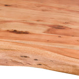live edge collection square dining table