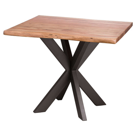 live edge collection square dining table