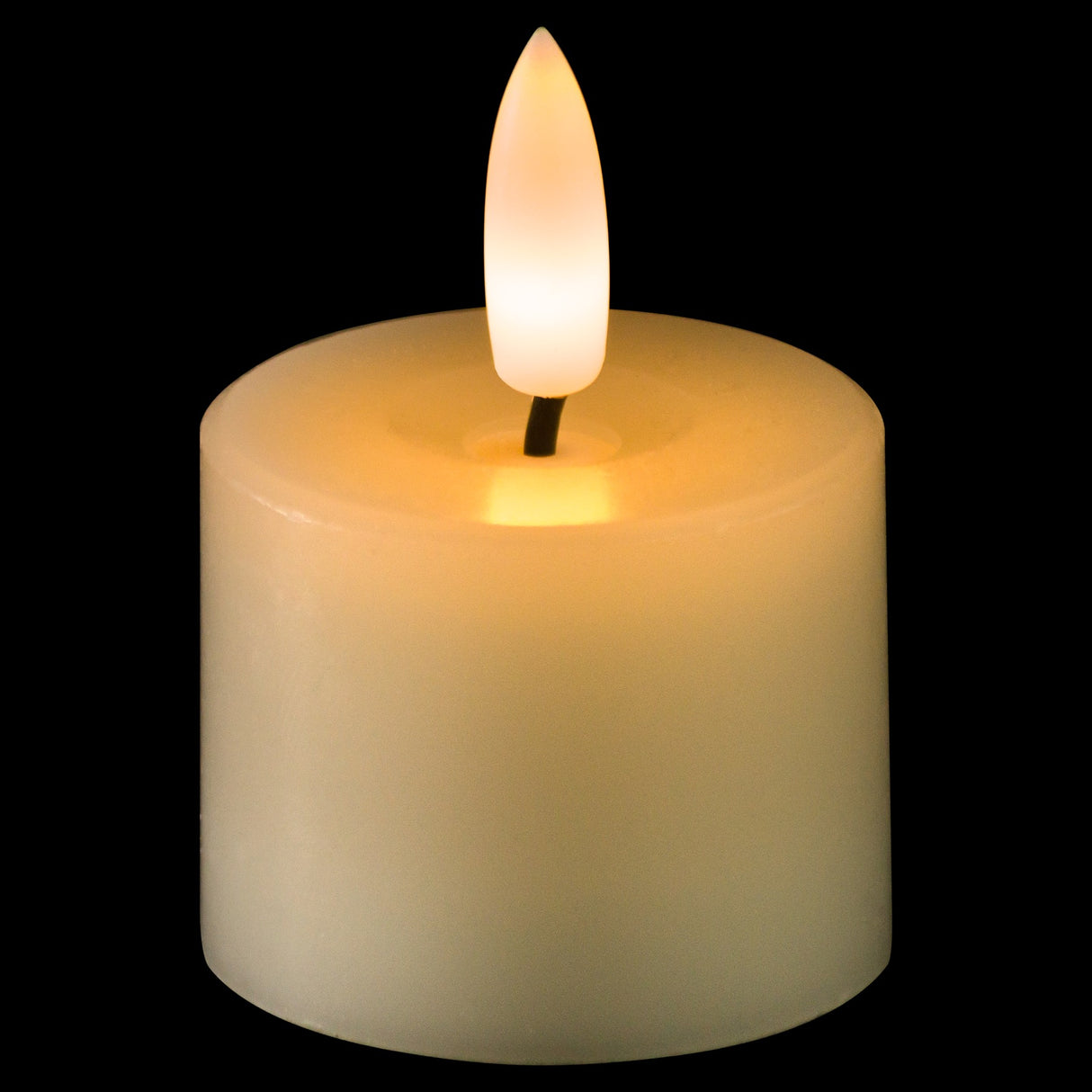 luxe collection set of 6 natural glow led tealight candles