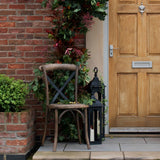 cross back dining chair