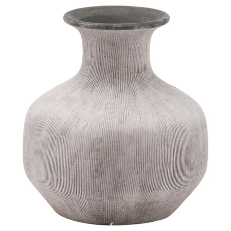 bloomville squat stone vase