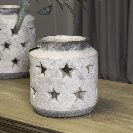 bloomville stone star lantern