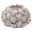 stone effect acorn tea light holder