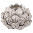 large stone effect acorn tea light holder