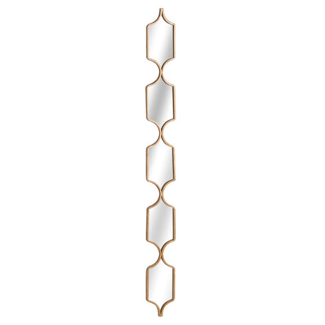 square decorative hanging collage mirror in gold