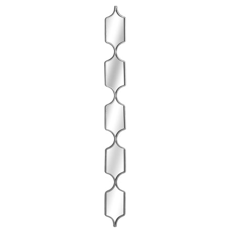 square decorative hanging collage mirror in silver