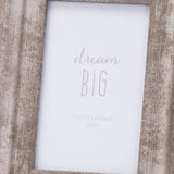 convex matt silver 4x6 frame