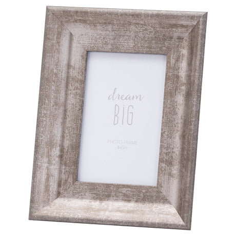 convex matt silver 4x6 frame