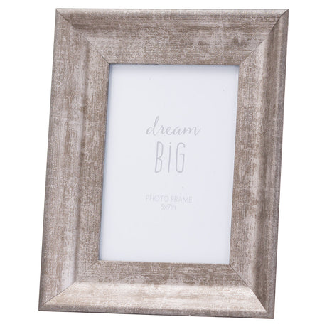 convex matt silver 5x7 frame
