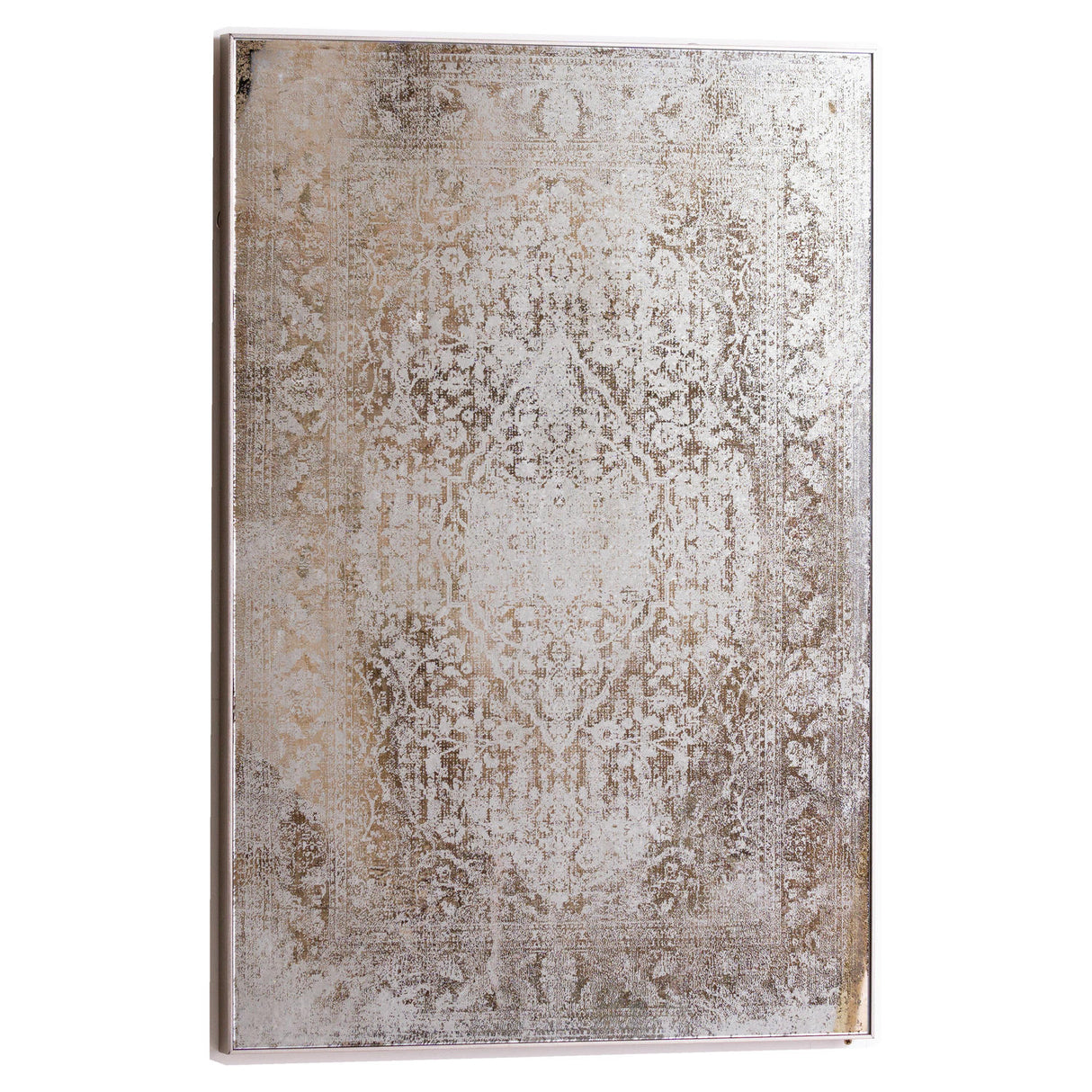 Gaelle Antique Etched Foxed Wall Art Mirror