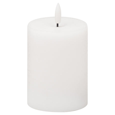 luxe collection natural glow 3x4 led white candle