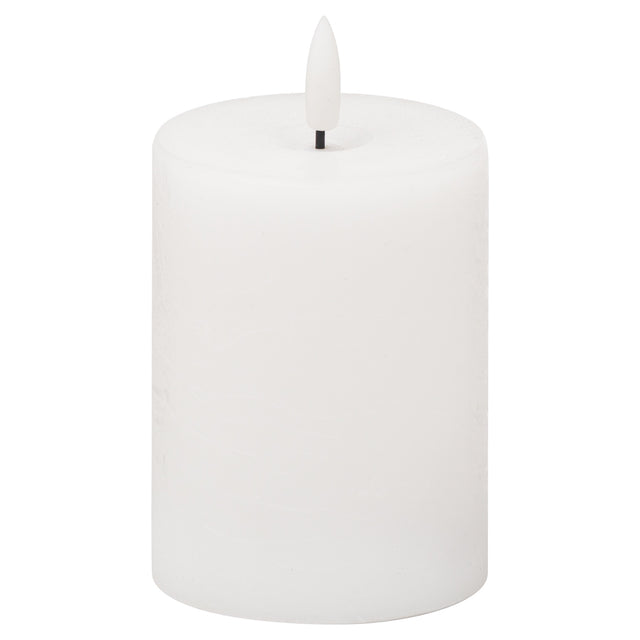 luxe collection natural glow 3x4 led white candle