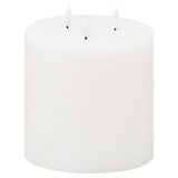 luxe collection natural glow 6x6 led white candle