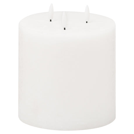 luxe collection natural glow 6x6 led white candle