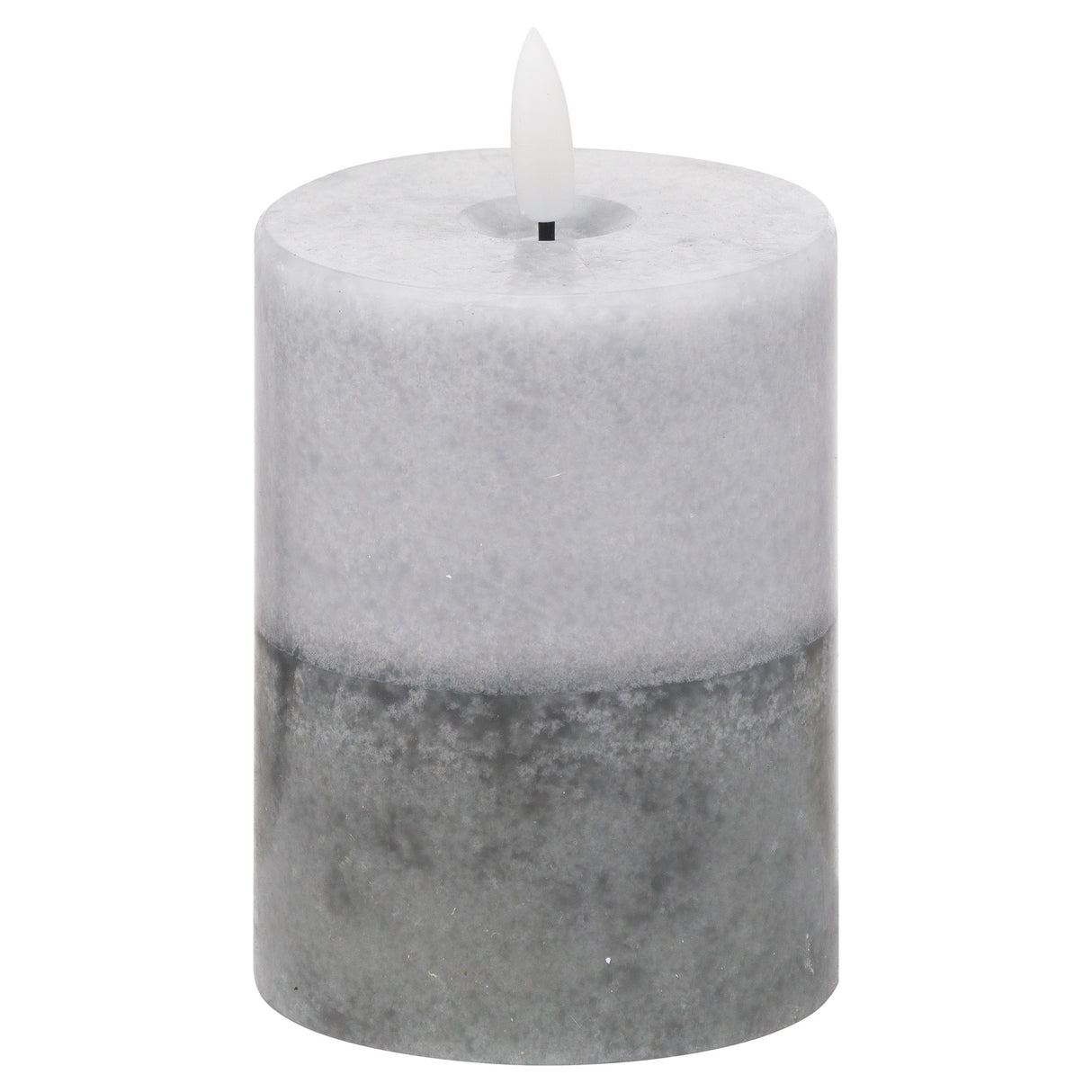 luxe collection natural glow 3x4 stone led candle