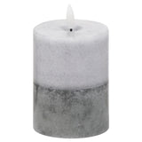 luxe collection natural glow 3x4 stone led candle