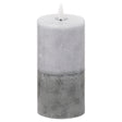 luxe collection natural glow 3x6 stone led candle