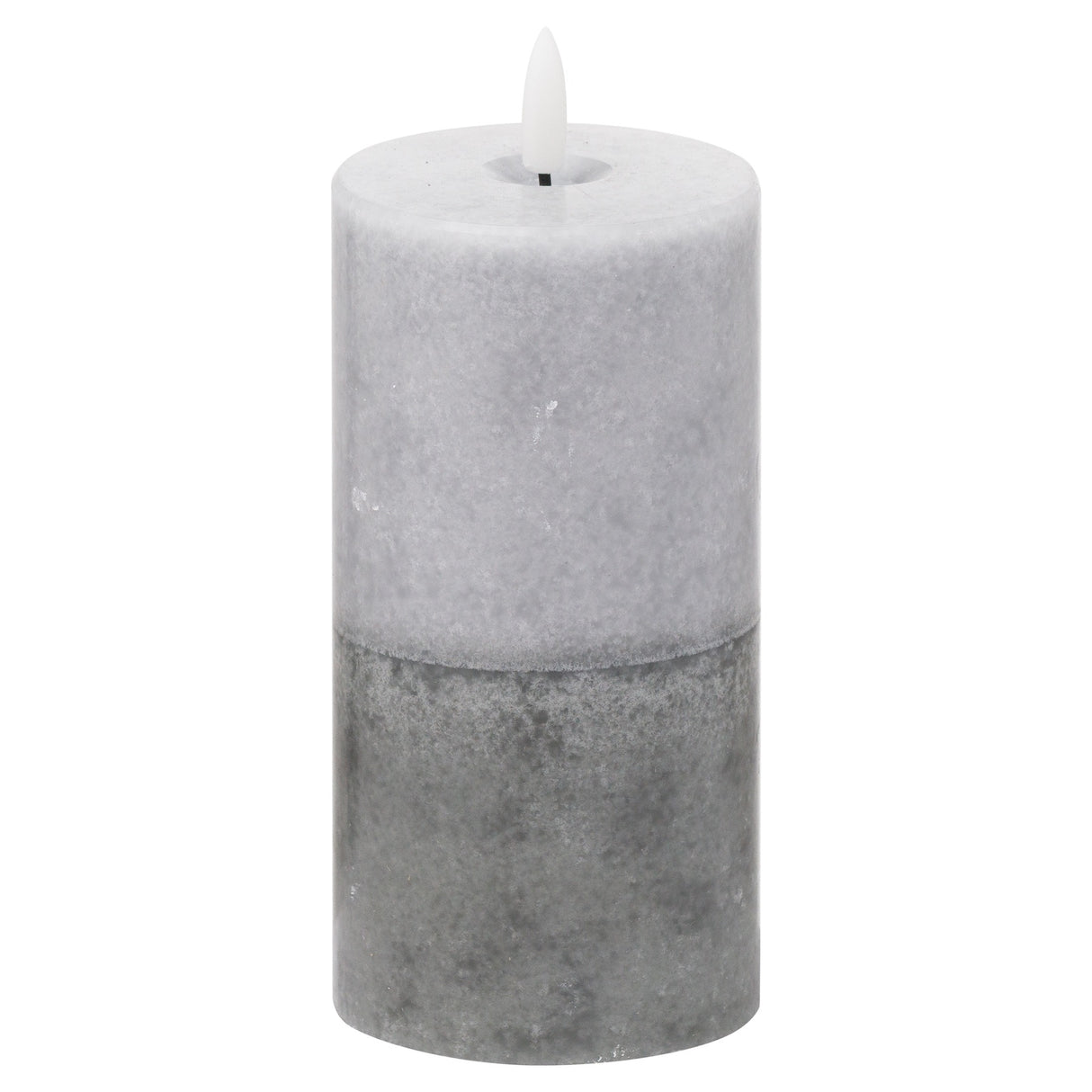 luxe collection natural glow 3x6 stone led candle