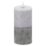luxe collection natural glow 3x6 stone led candle