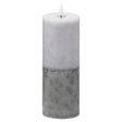 luxe collection natural glow 3x8 stone led candle