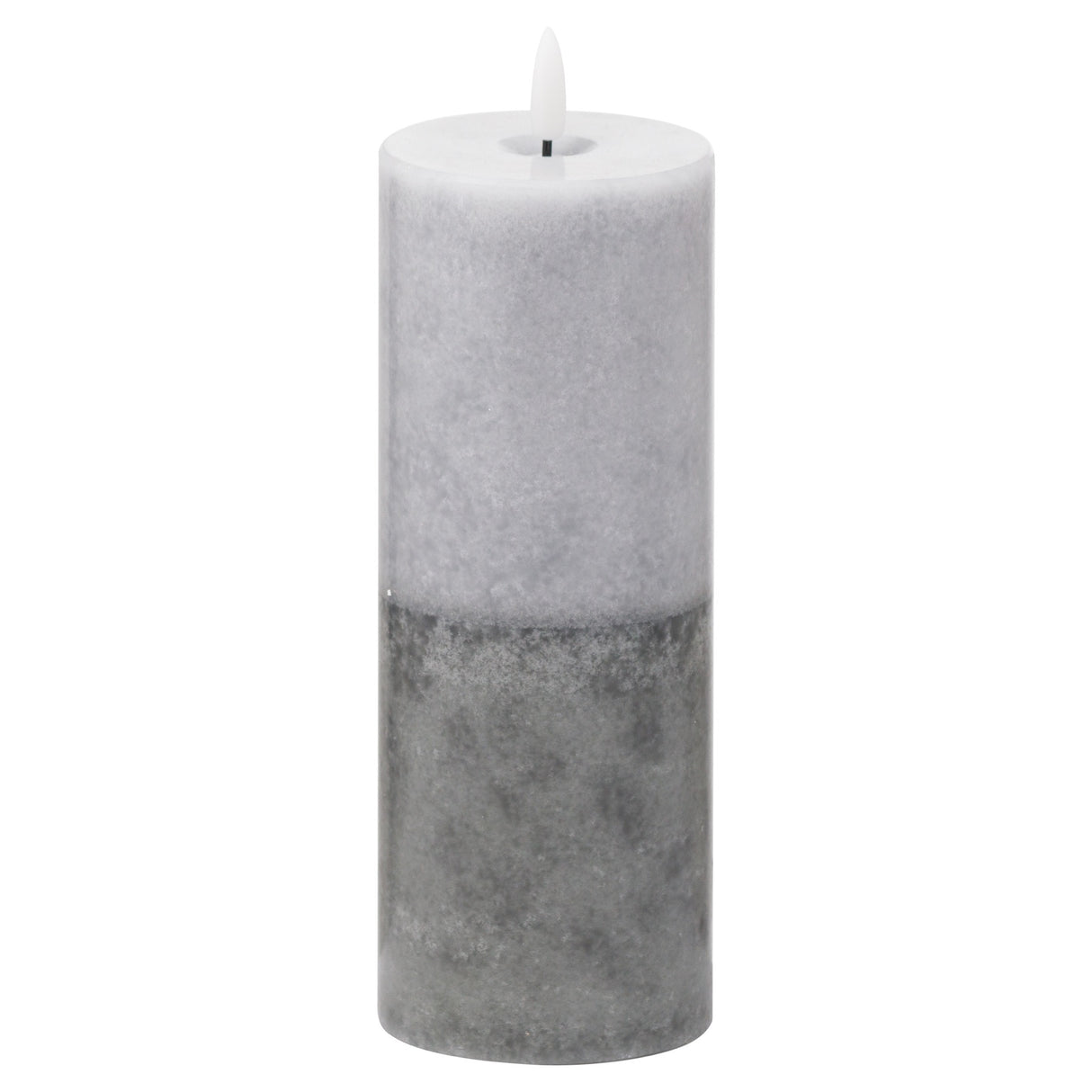 luxe collection natural glow 3x8 stone led candle