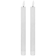 luxe collection natural glow s 2 white led dinner candles