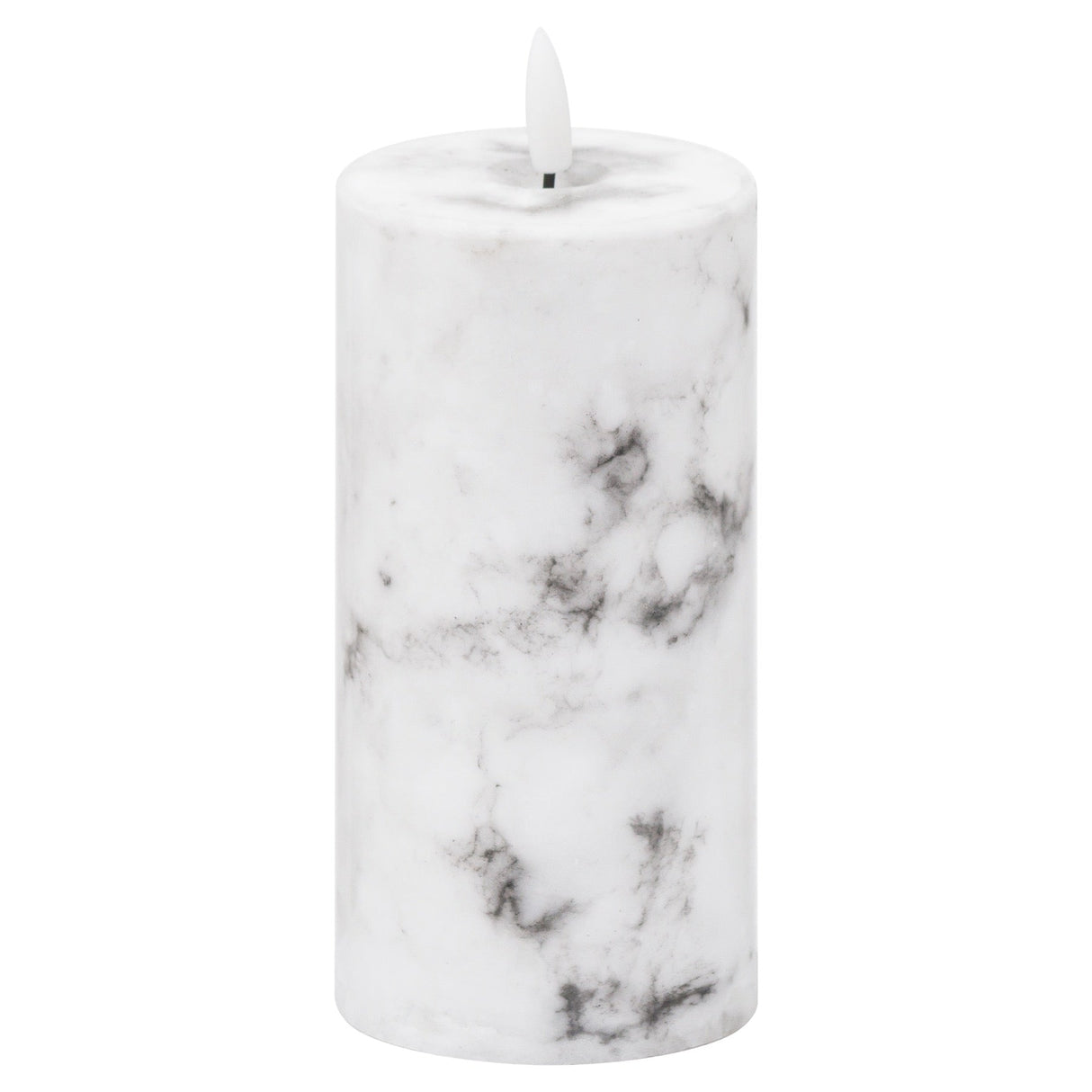Clea Luxe Collection Natural Glow 3x6 Marble Effect LED Candle