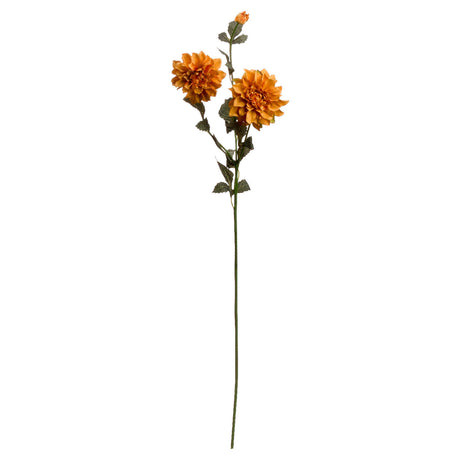 orange dahlia spray