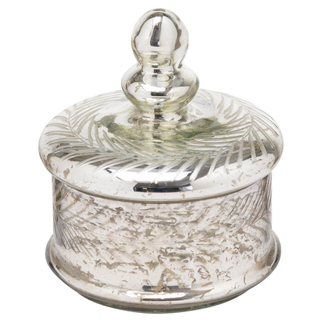 silver foil effect small trinket jar