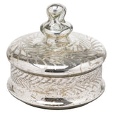 silver foil effect large trinket jar
