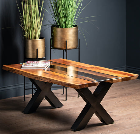 live edge collection river coffee table