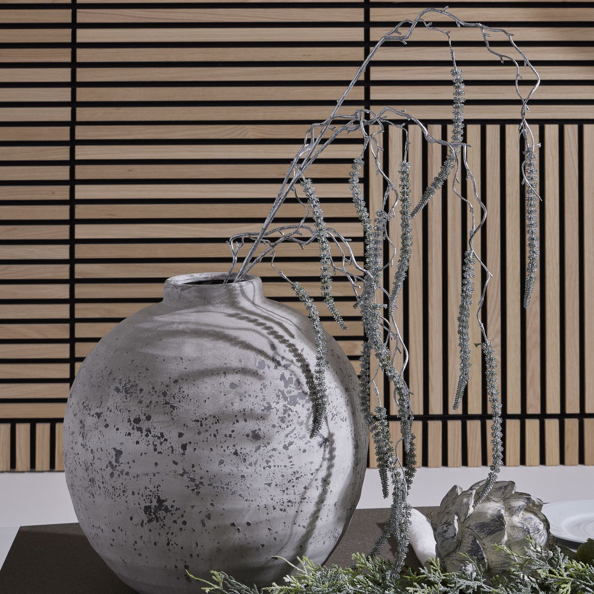 festive silver amaranthus