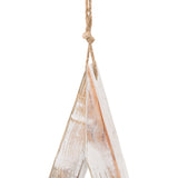 large antique white wooden sparkle star