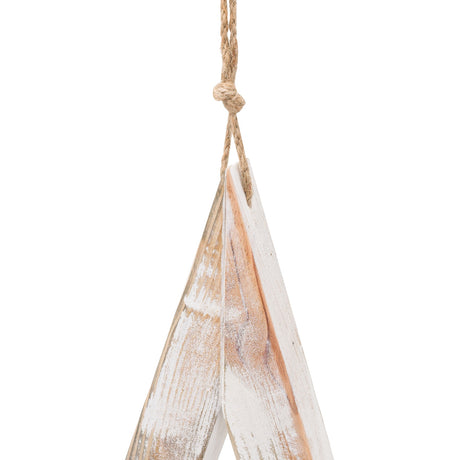 large antique white wooden sparkle star