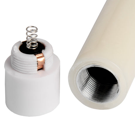 luxe collection natural glow s 2 ivory led dinner candles