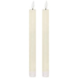 luxe collection natural glow s 2 ivory led dinner candles
