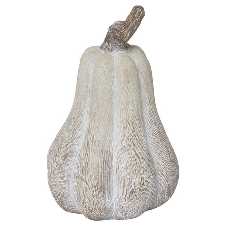 carved wood effect pumpkin