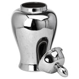 chrome large ginger jar