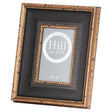 black antique gold beaded 4x6 photo frame