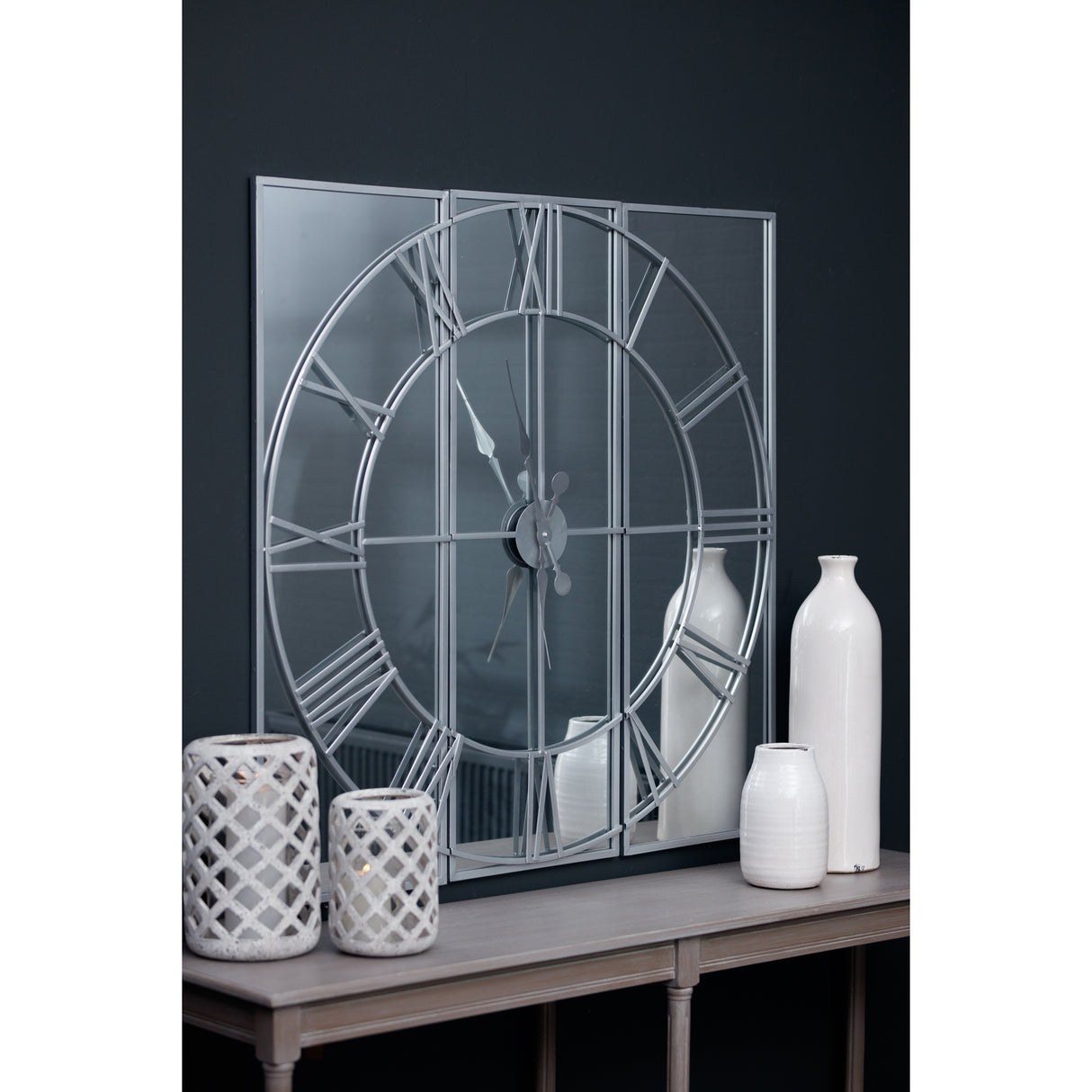 celina mirrored wall clock
