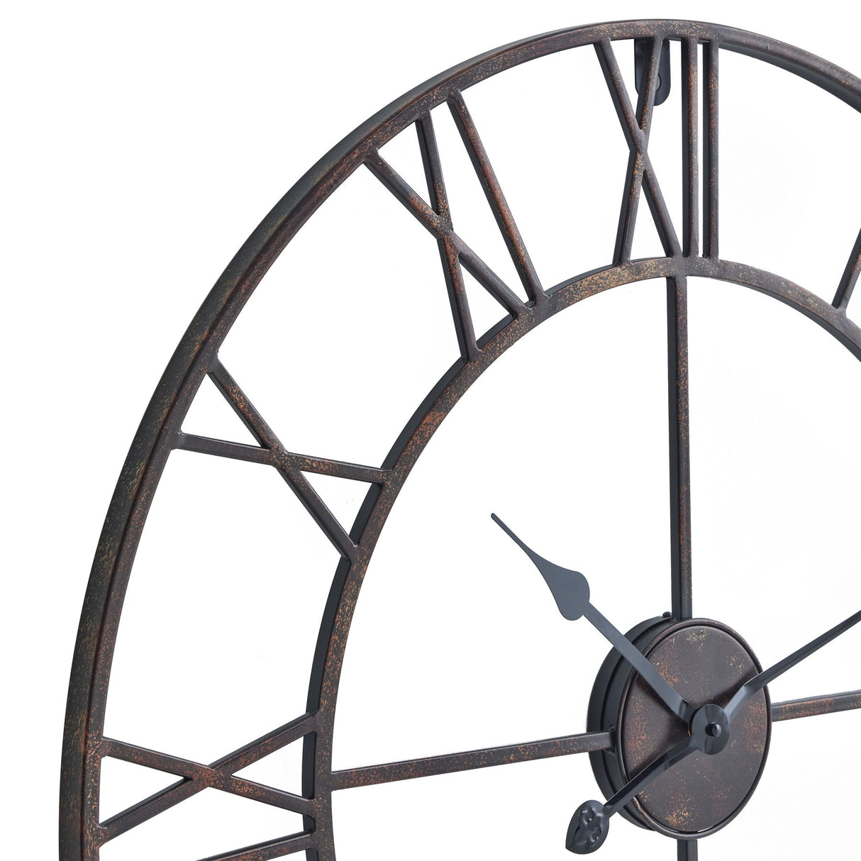 bronze skeleton wall clock
