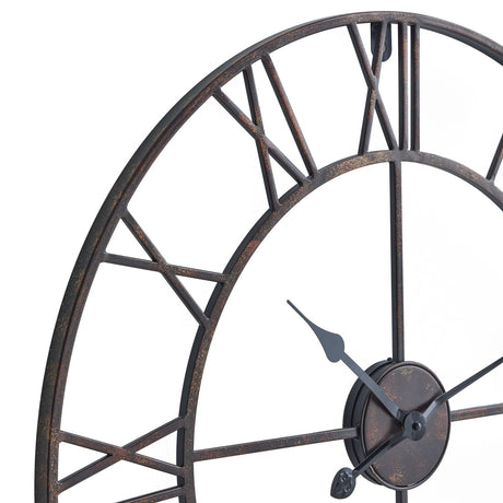 bronze skeleton wall clock